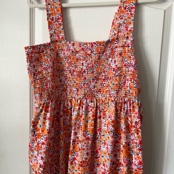 Old Navy Pink and Orange Midi Sundress - Picture 4 of 5